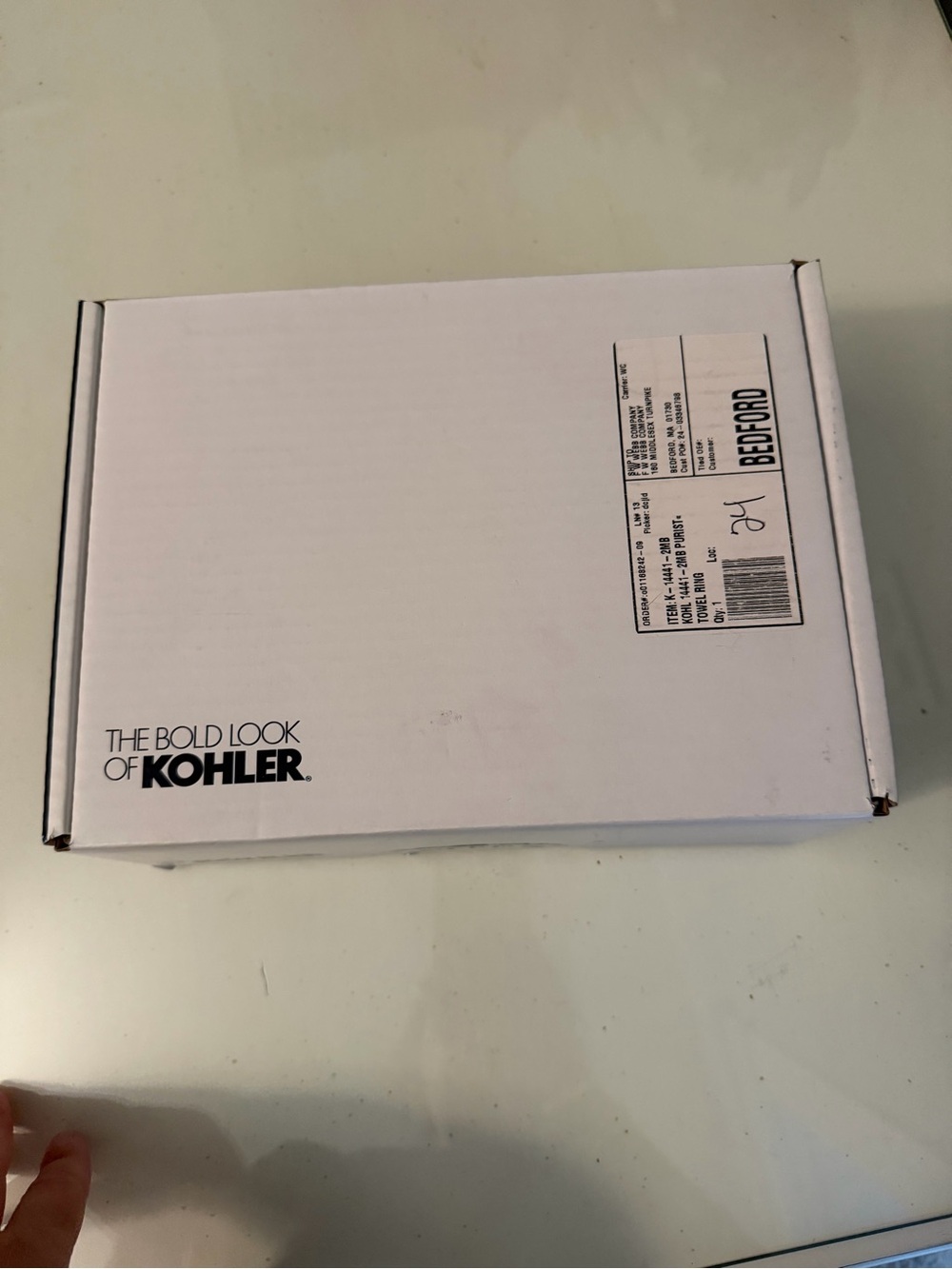 Kholer purist towel ring. - Picture 3 of 5